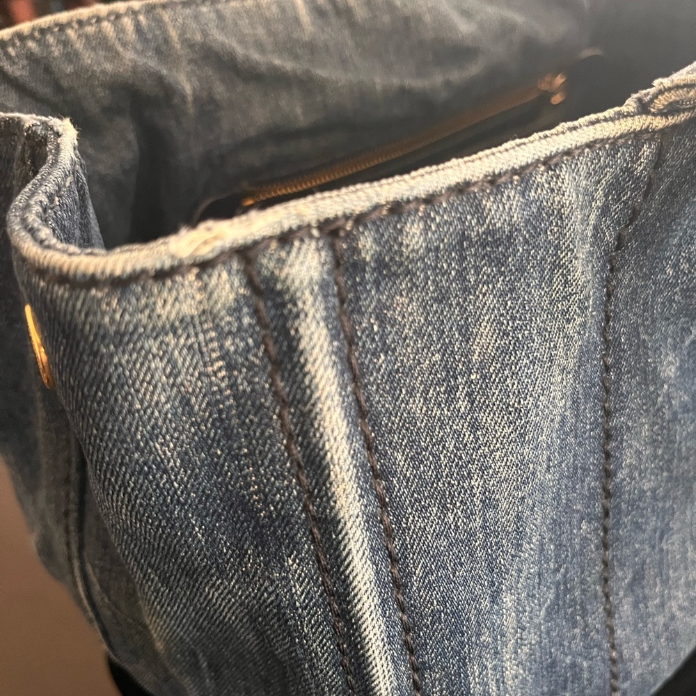 Prada Blue Denim Tote Bag - Picture 10 of 16